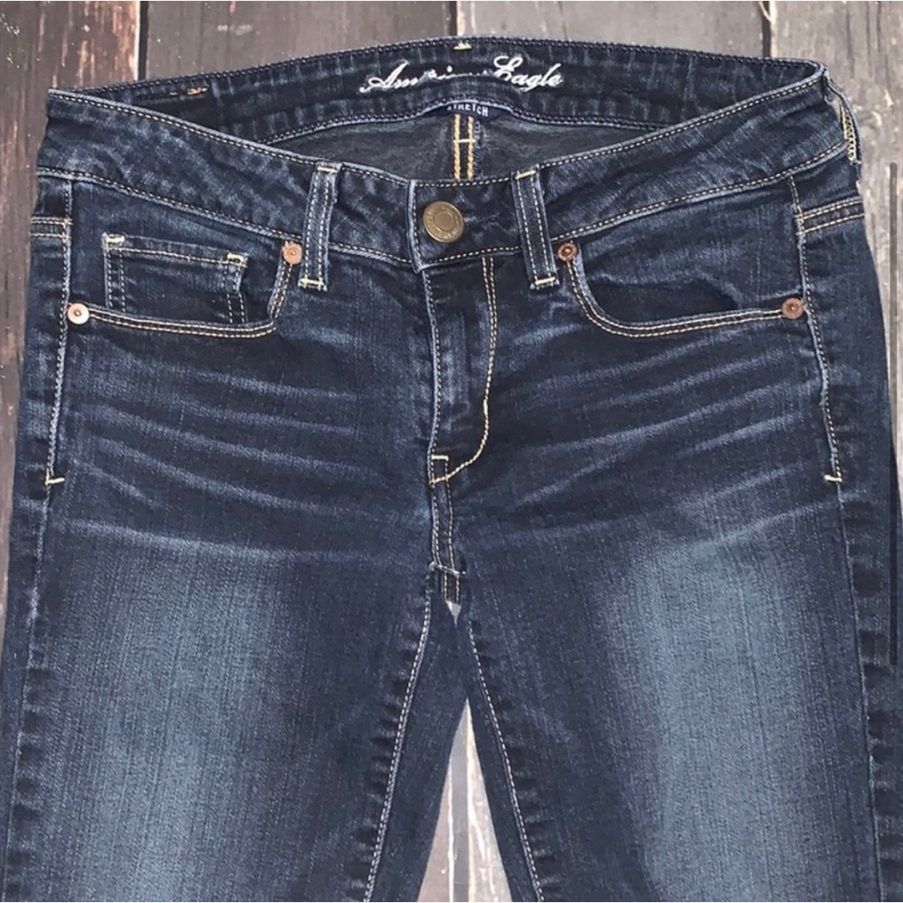 American Eagle skinny jeans dark wash - Picture 4 of 11